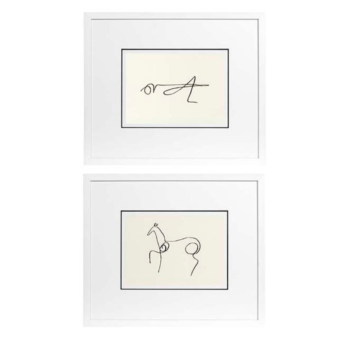 Prints Pablo Picasso set of 2 Accessories Eichholtz