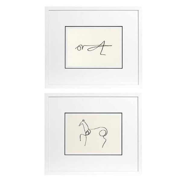Prints Pablo Picasso set of 2 Accessories Eichholtz