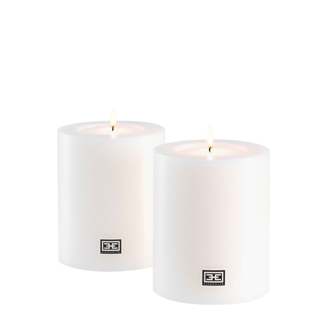 Artificial Candle ø 10 x H. 12 cm set of 2 Accessories Eichholtz