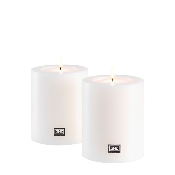 Artificial Candle ø 10 x H. 12 cm set of 2 Accessories Eichholtz