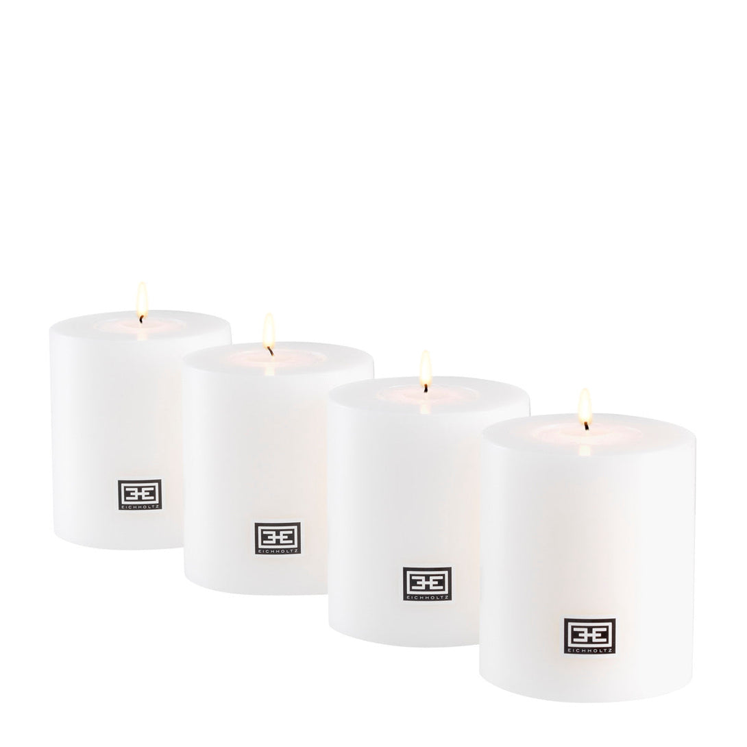 Artificial Candle ø 8 x H. 9 cm set of 4 Accessories Eichholtz
