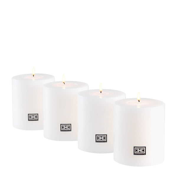 Artificial Candle ø 8 x H. 9 cm set of 4 Accessories Eichholtz