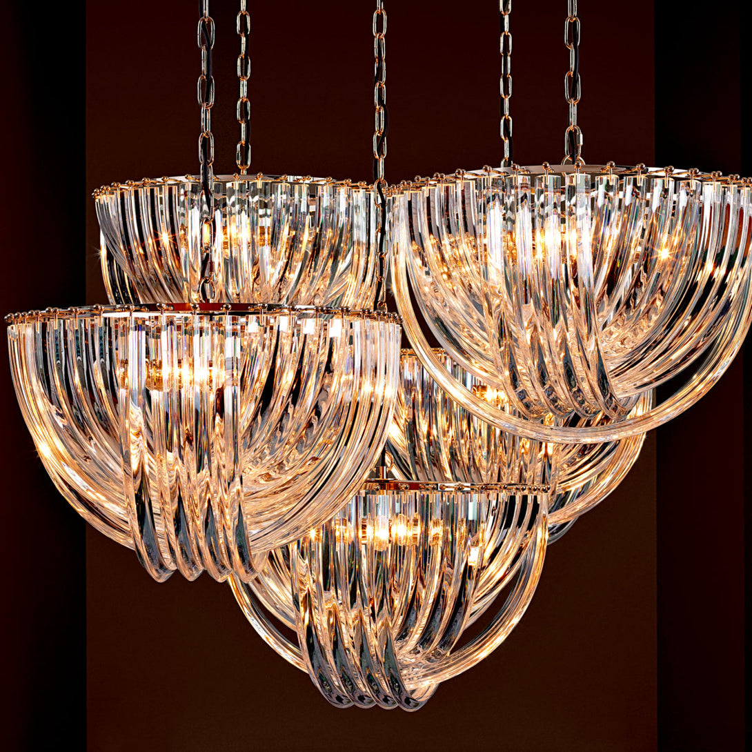 Chandelier Murano 19.5" dia x 13" H Lighting Eichholtz