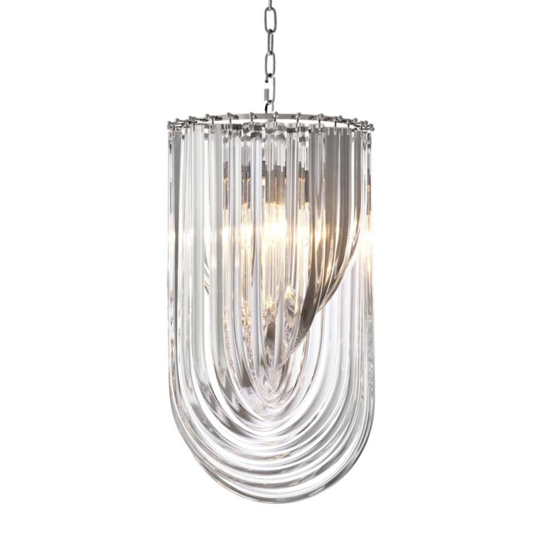 Chandelier Murano 14 Inch Dia Clear Acrylic Lighting Eichholtz