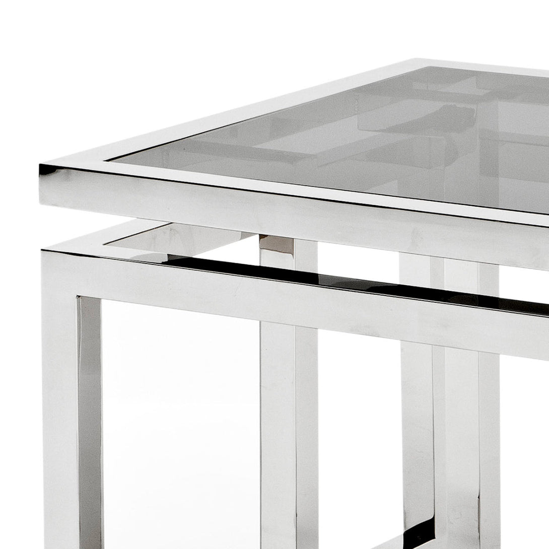 Side Table Palmer Polished Stainless Steel Furniture Eichholtz