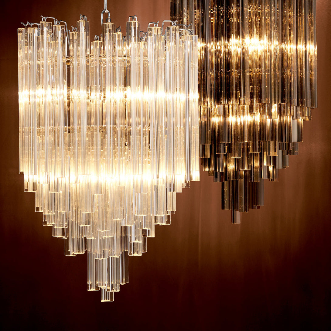 Chandelier Salerno Nickel Finish Lighting Eichholtz