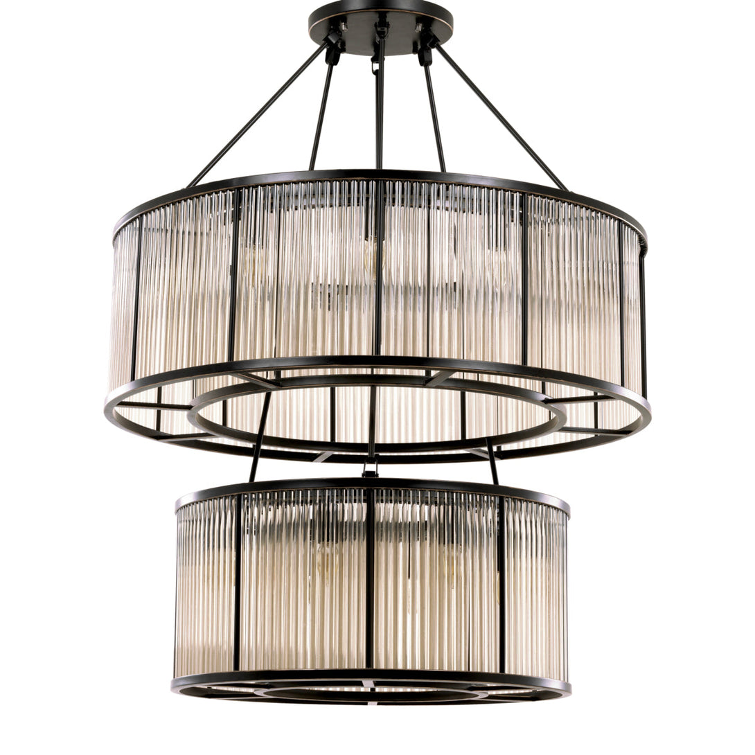 Chandelier Bernardi Bronze Highlight Finish Lighting Eichholtz
