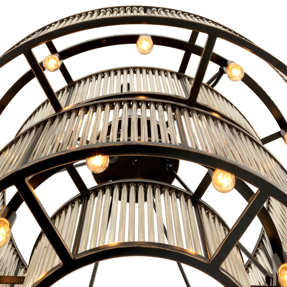 Chandelier Bernardi Bronze Highlight Finish Lighting Eichholtz