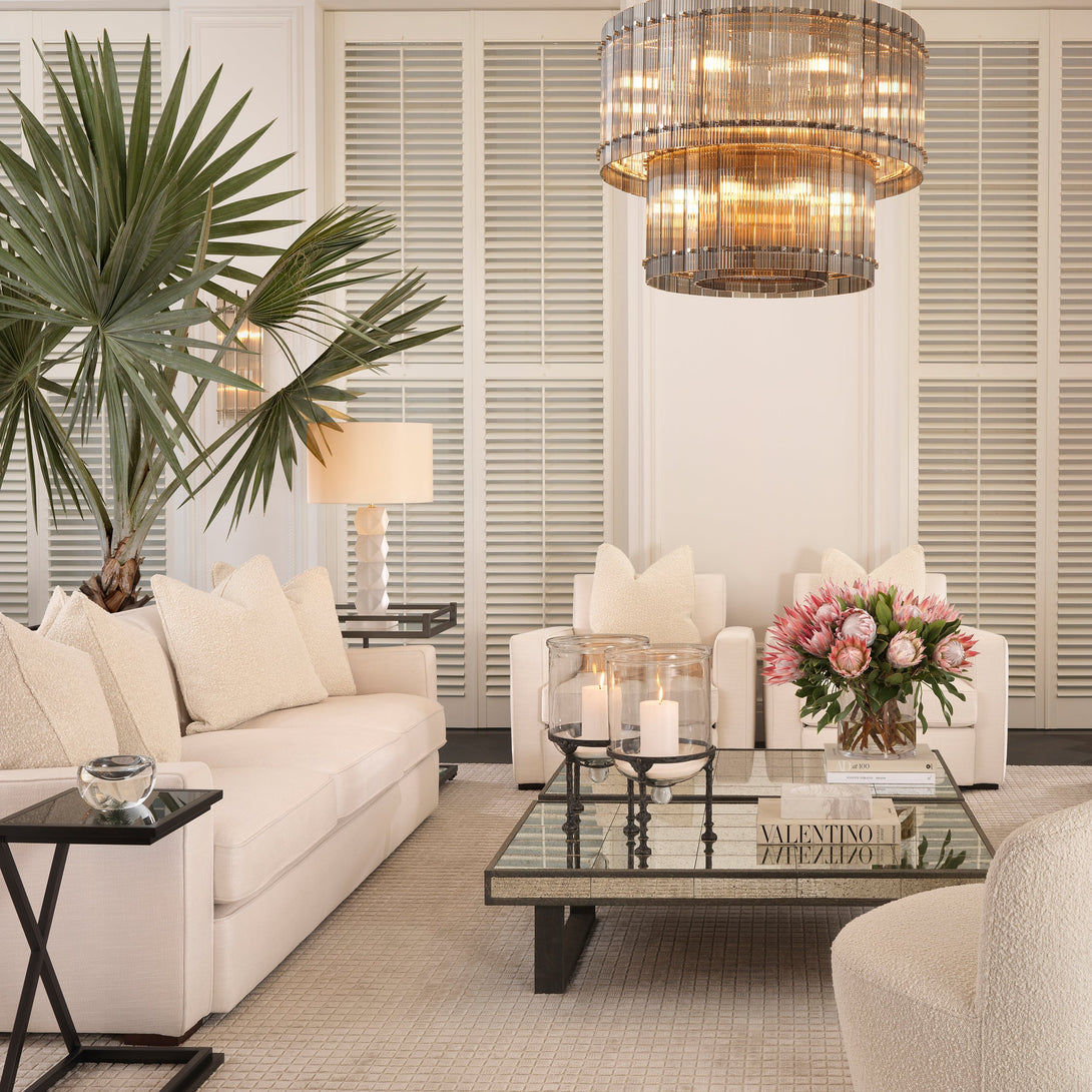 Side Table Cross Gunmetal Finish Furniture Eichholtz