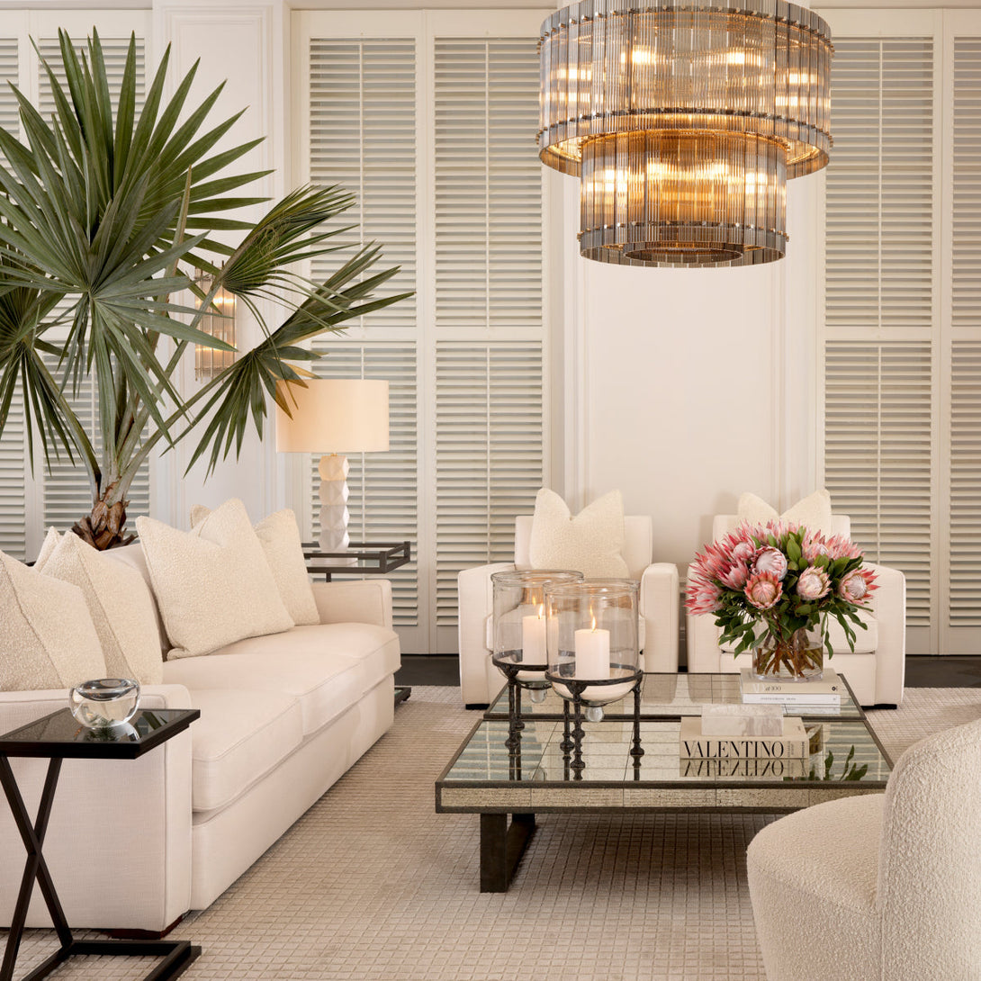 Side Table Cross Gunmetal Finish Furniture Eichholtz