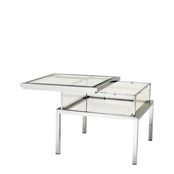 Side Table Harvey Polished Stainless Steel Furniture Eichholtz