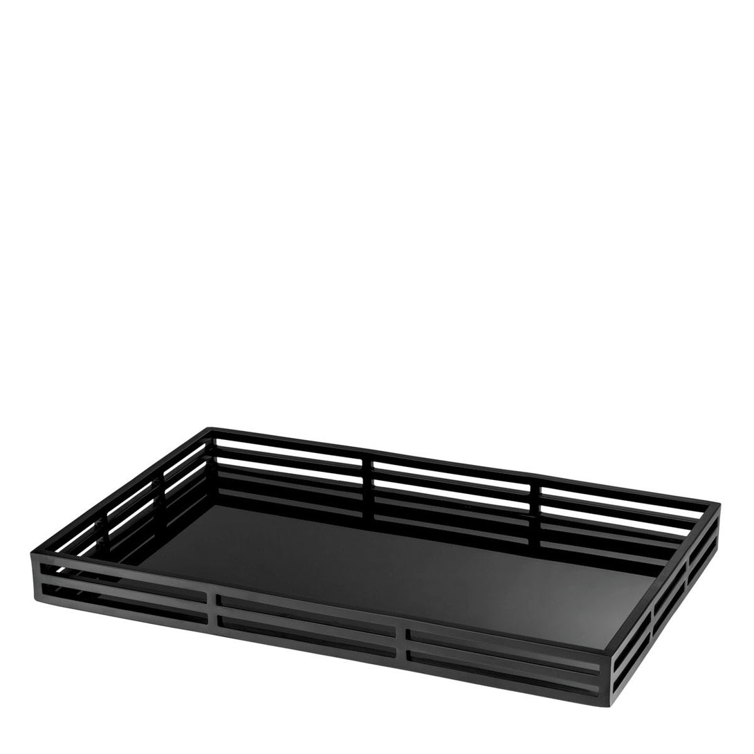 Tray Giacomo Matte Black Finish Accessories Eichholtz