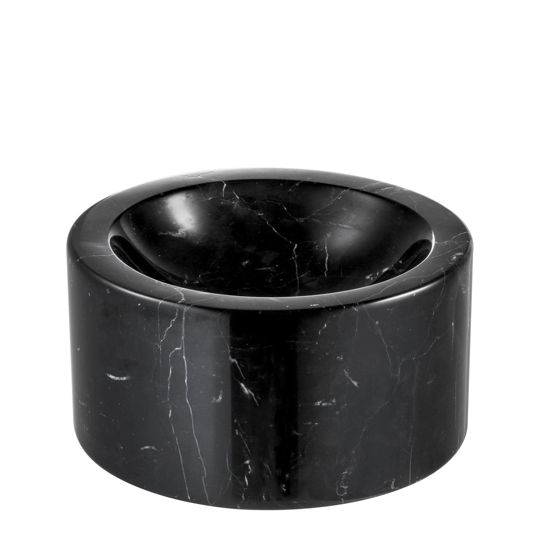 Bowl Conex Honed Black Marble Accessories Eichholtz