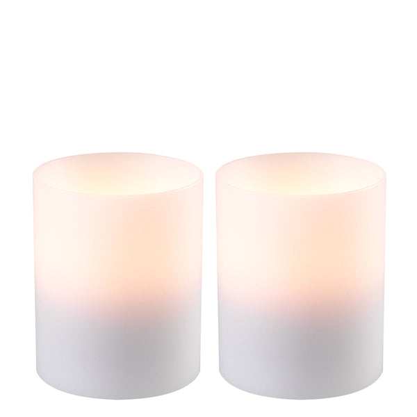 Artificial Candle deep ø 10 x H. 12 cm set of 2 Accessories Eichholtz