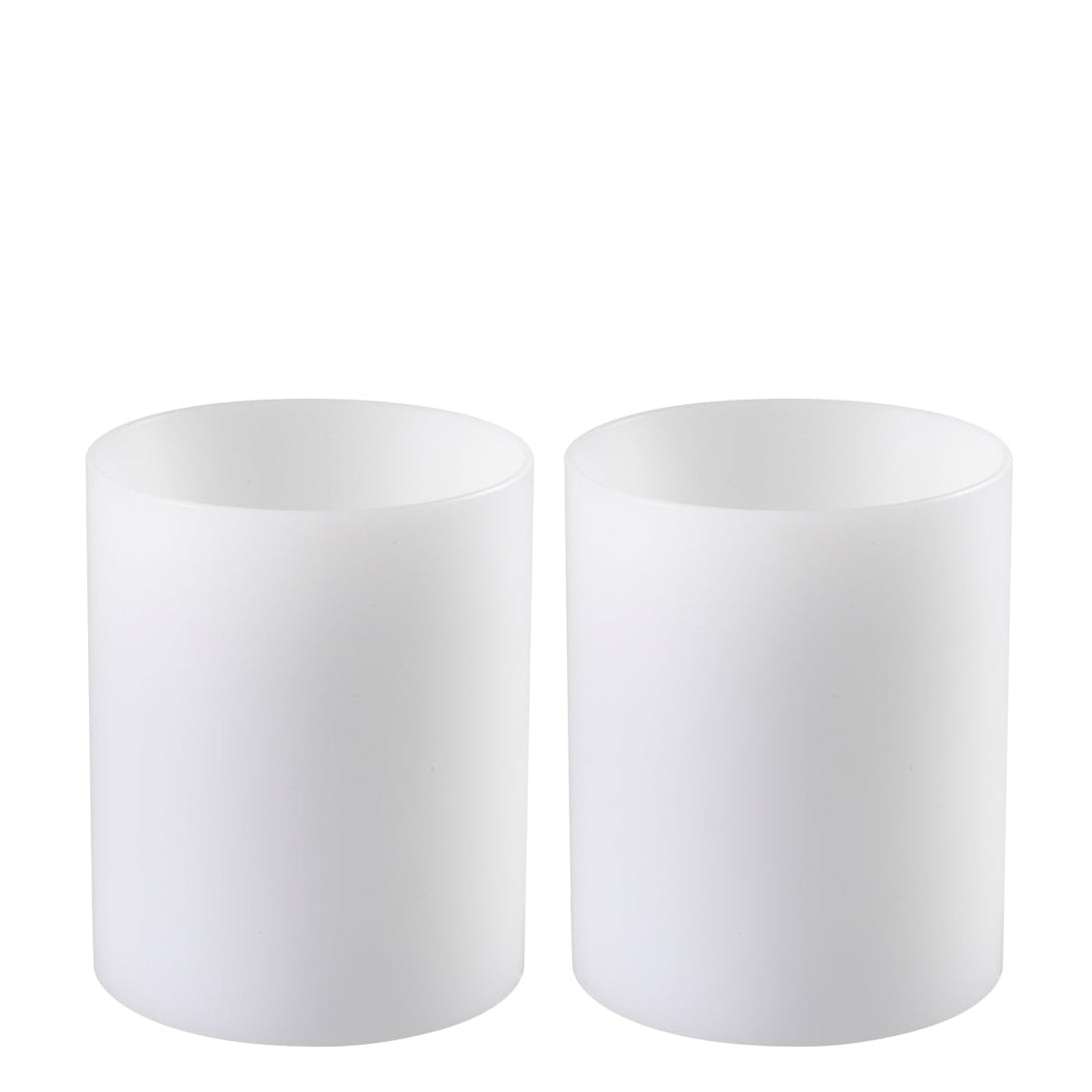 Artificial Candle deep ø 10 x H. 12 cm set of 2 Accessories Eichholtz