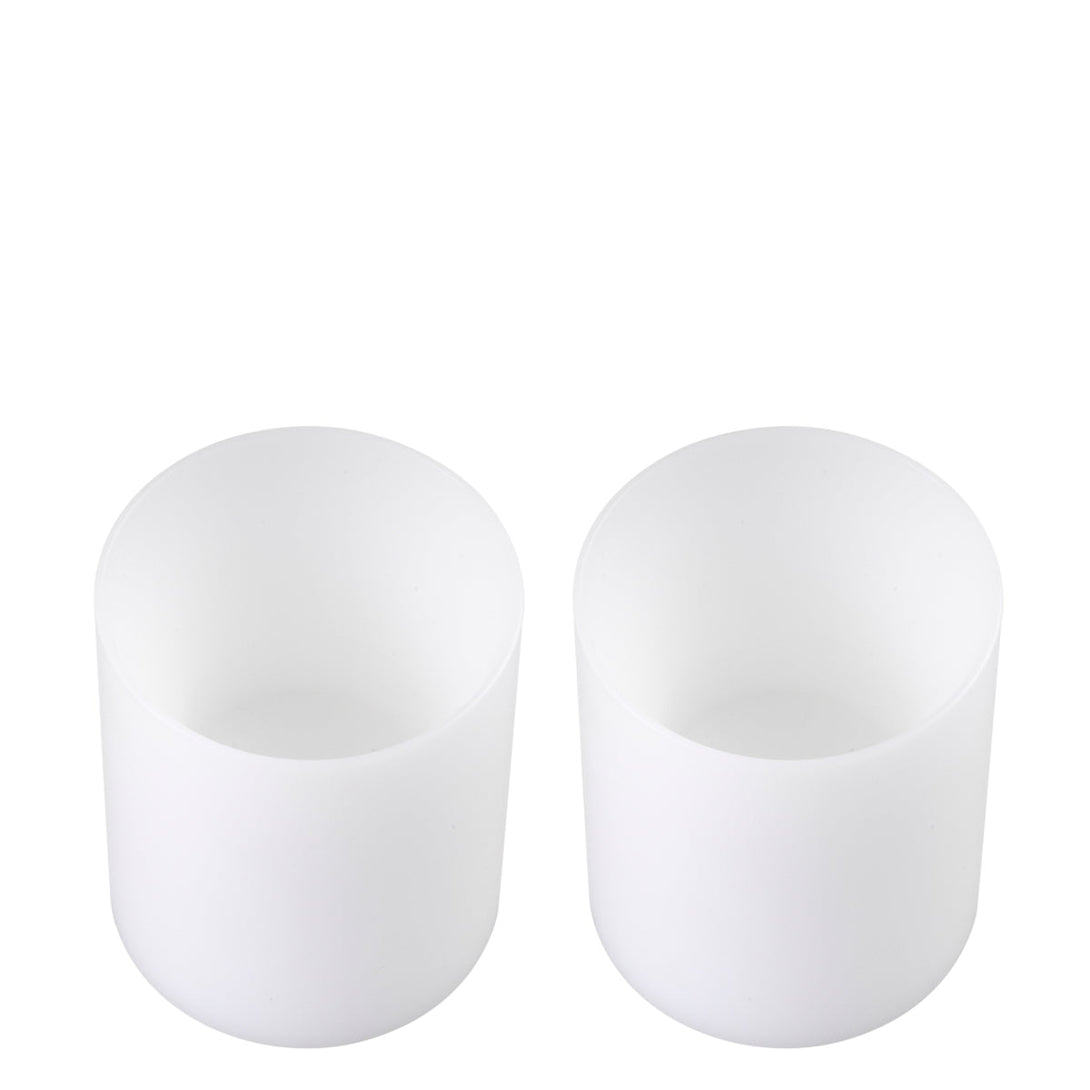 Artificial Candle deep ø 10 x H. 12 cm set of 2 Accessories Eichholtz