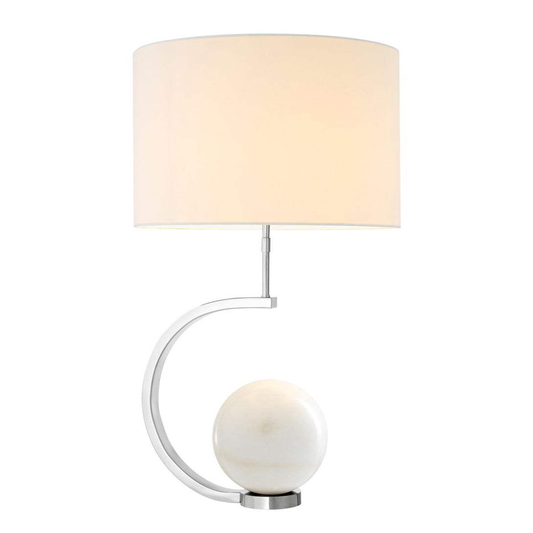 Table Lamp Luigi Honed White Marble Lighting Eichholtz