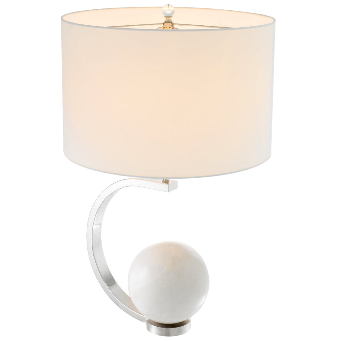 Table Lamp Luigi Honed White Marble Lighting Eichholtz