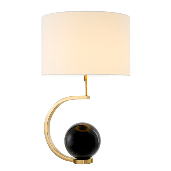 Table Lamp Luigi Black Marble Lighting Eichholtz
