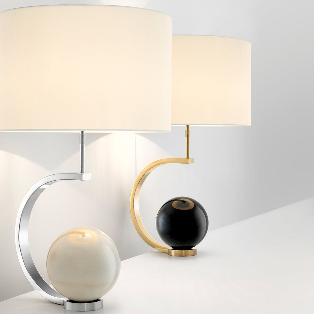 Table Lamp Luigi Black Marble Lighting Eichholtz