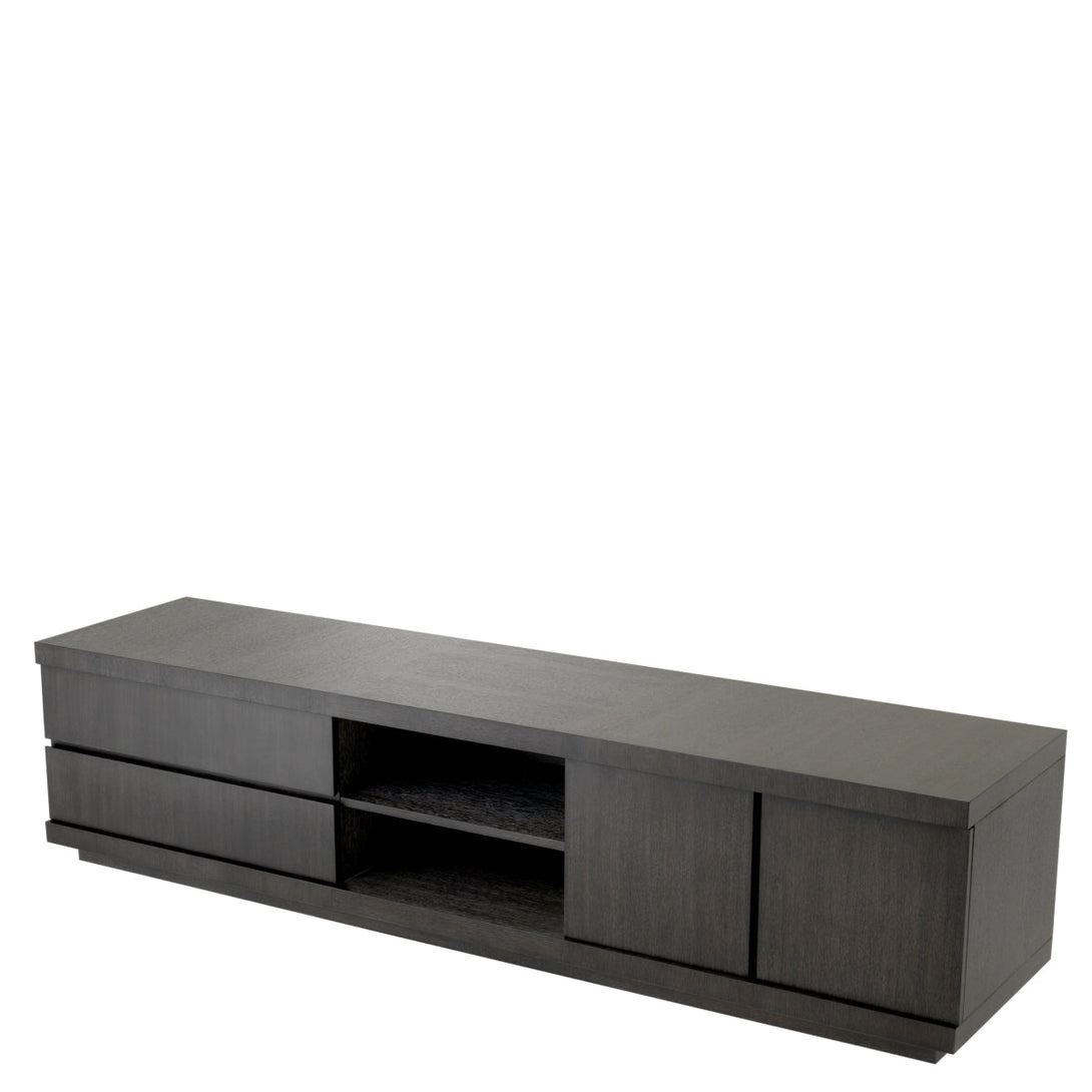 Tv Cabinet Crosby Charcoal Oak Veneer - Image 2