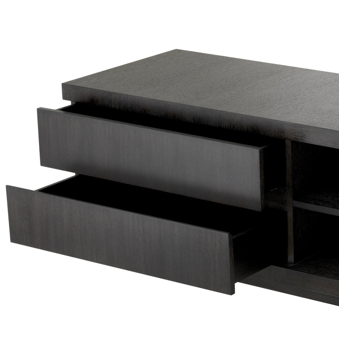 Tv Cabinet Crosby Charcoal Oak Veneer - Image 4