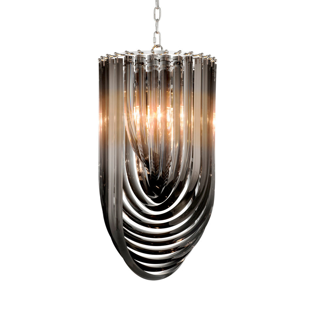 Chandelier Murano 14 Inch Dia Smoke Acrylic Lighting Eichholtz