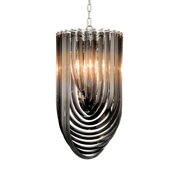 Chandelier Murano 14 Inch Dia Smoke Acrylic Lighting Eichholtz