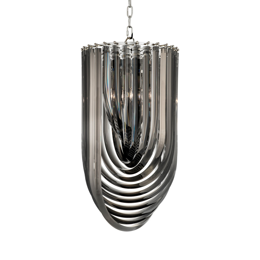 Chandelier Murano 14 Inch Dia Smoke Acrylic Lighting Eichholtz