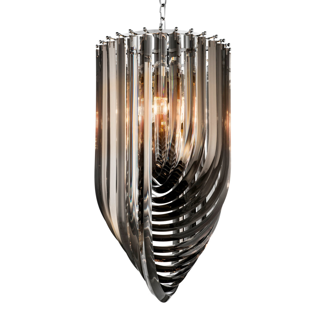 Chandelier Murano 14 Inch Dia Smoke Acrylic Lighting Eichholtz