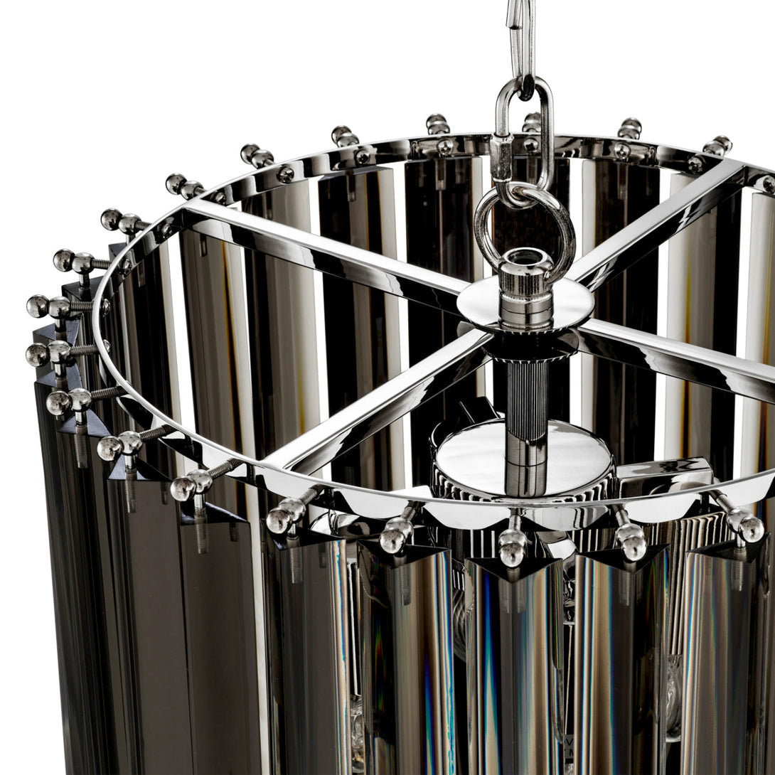 Chandelier Murano 14 Inch Dia Smoke Acrylic Lighting Eichholtz