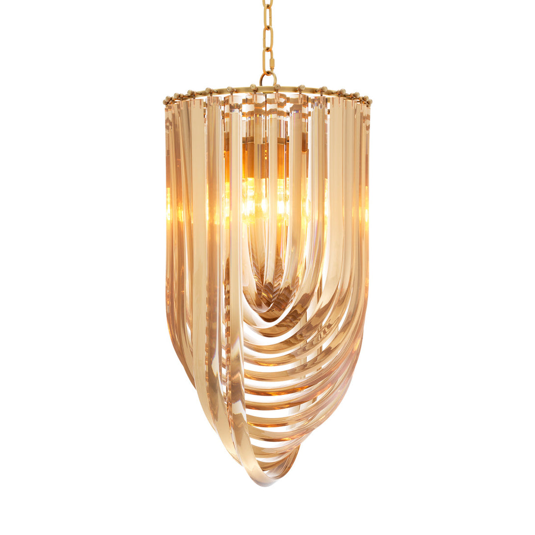 Chandelier Murano 14 Inch Dia Champagne Acrylic Lighting Eichholtz