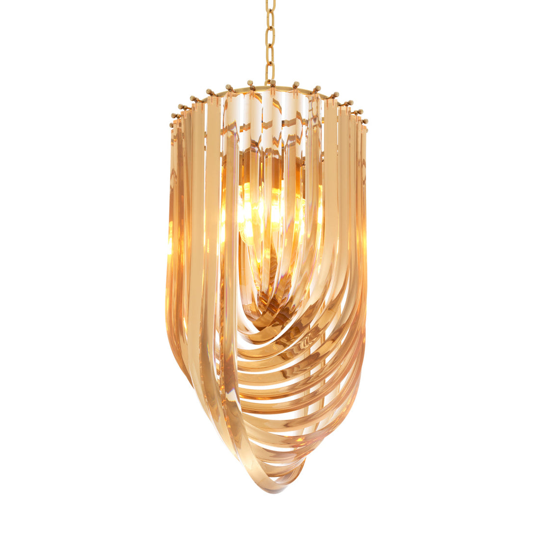 Chandelier Murano 14 Inch Dia Champagne Acrylic Lighting Eichholtz
