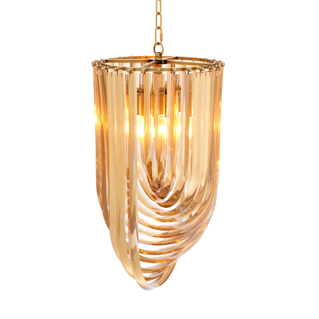Chandelier Murano 14 Inch Dia Champagne Acrylic Lighting Eichholtz