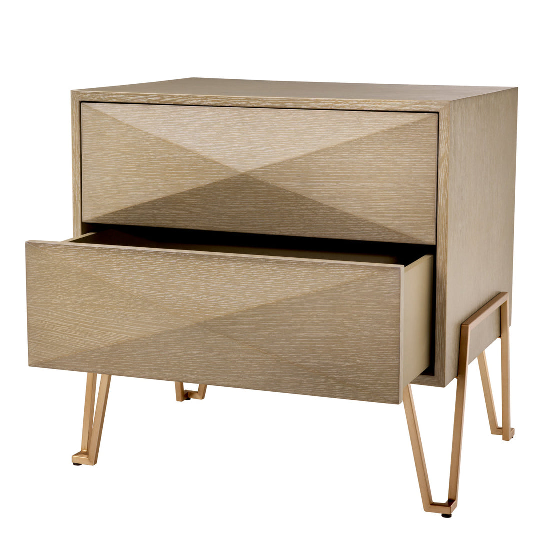 Nightstand Highland Washed Oak Veneer Furniture Eichholtz