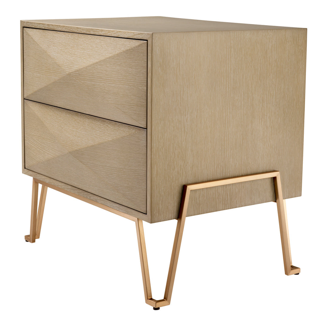 Nightstand Highland Washed Oak Veneer Furniture Eichholtz