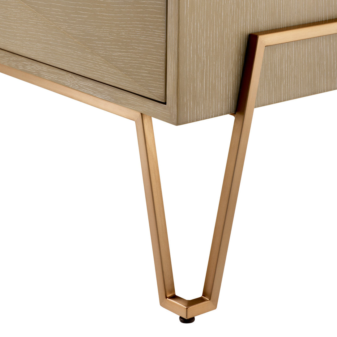 Nightstand Highland Washed Oak Veneer Furniture Eichholtz