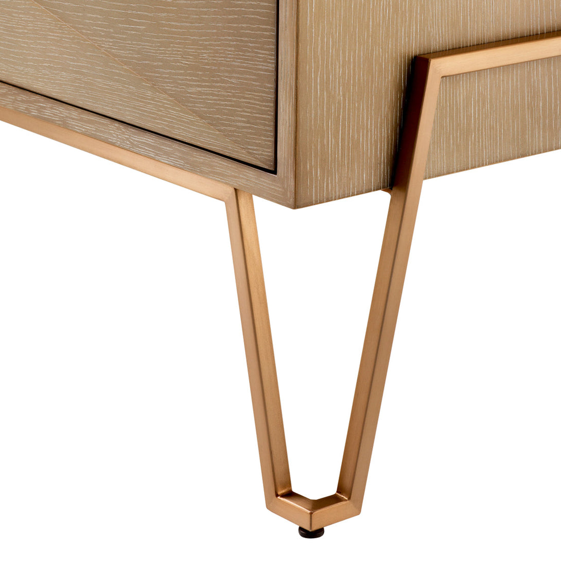 Nightstand Highland Washed Oak Veneer Furniture Eichholtz