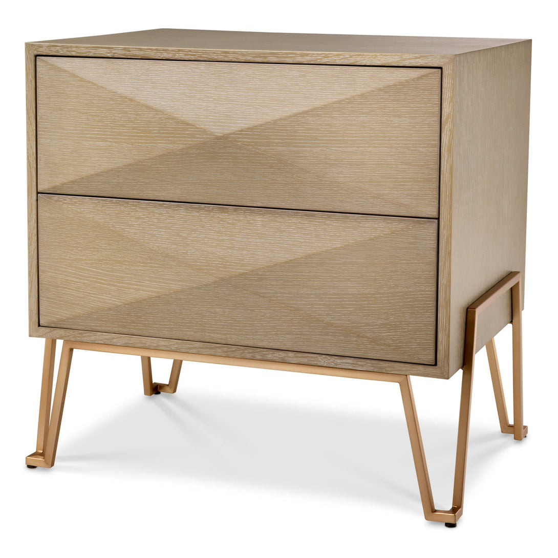 Nightstand Highland Washed Oak Veneer Furniture Eichholtz