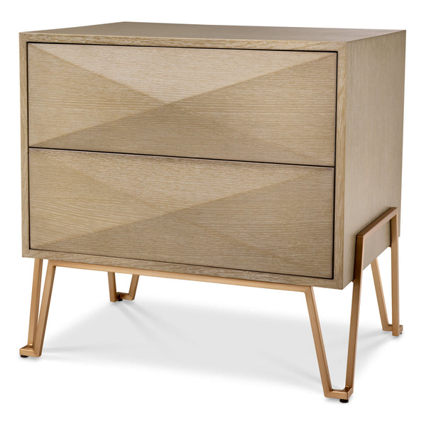 Nightstand Highland Washed Oak Veneer Furniture Eichholtz
