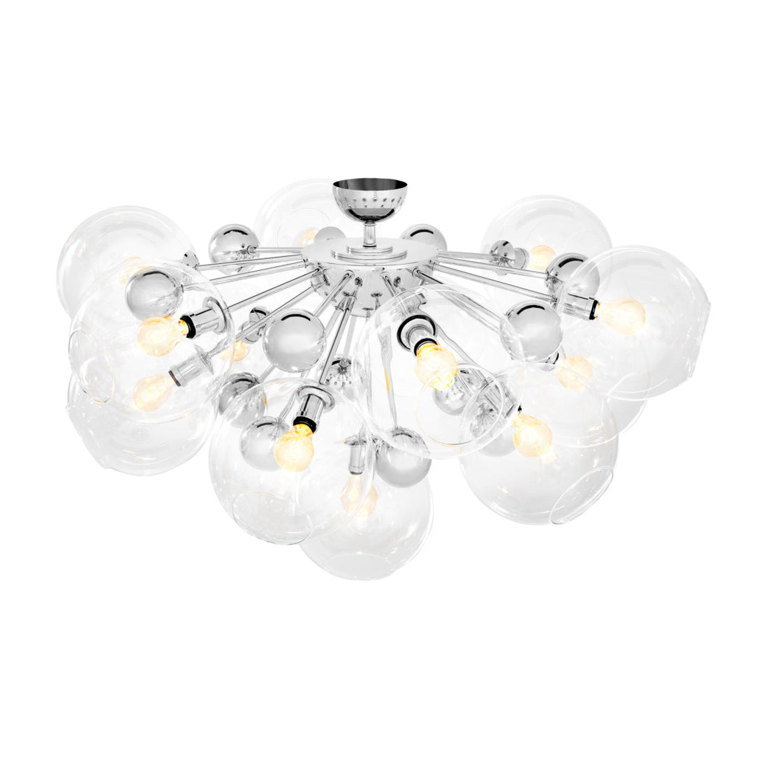 Ceiling Lamp Soleil Nickel Finish Lighting Eichholtz
