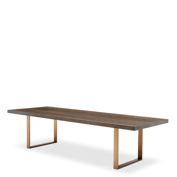 Dining Table Melchior 300 Cm Brown Oak Veneer Furniture Eichholtz