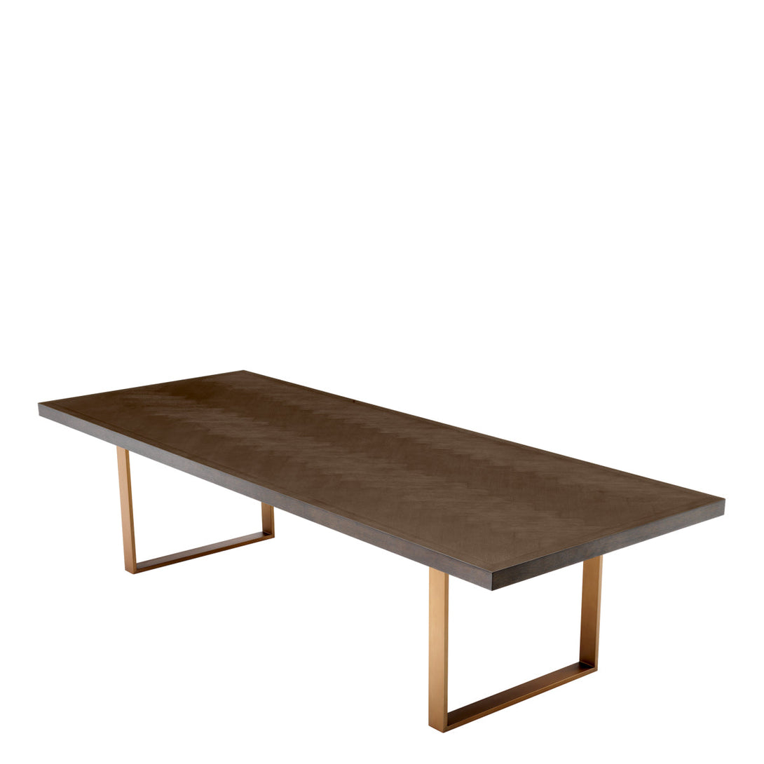 Dining Table Melchior 300 Cm Brown Oak Veneer Furniture Eichholtz