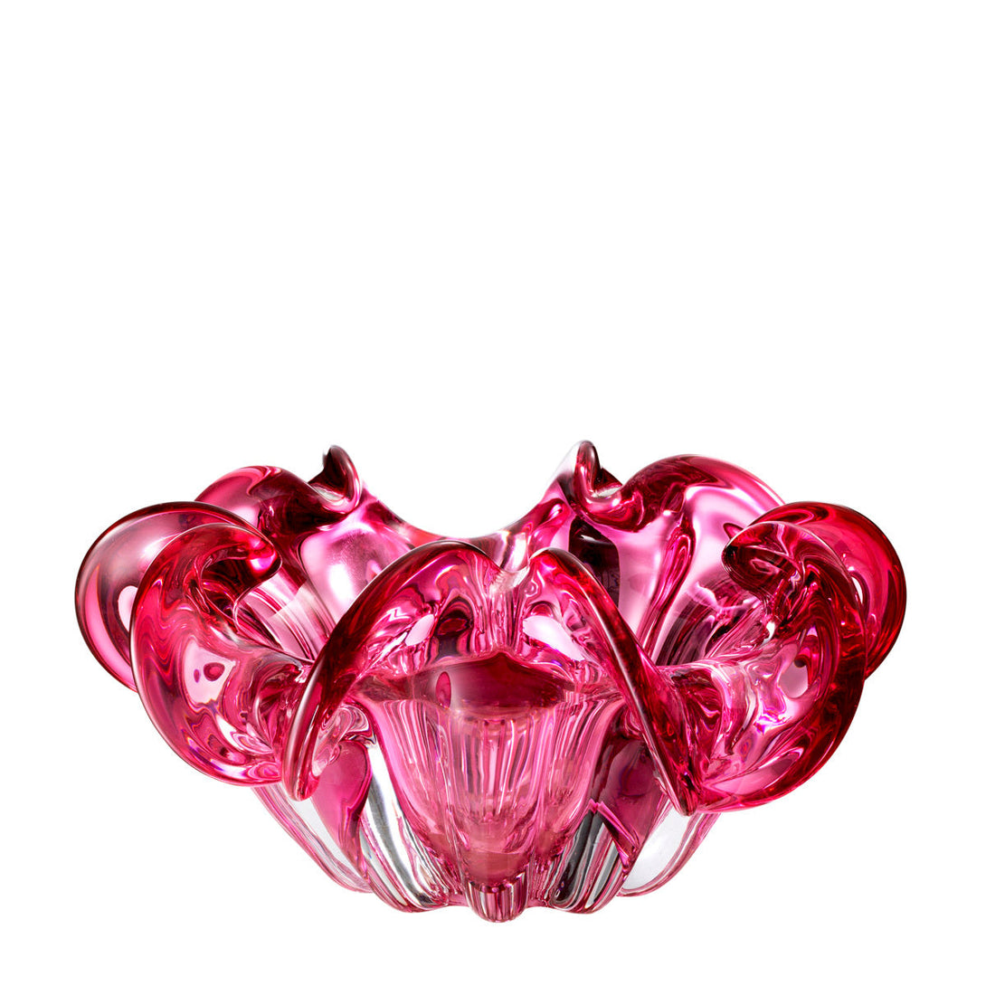 Bowl Triada Hand Blown Pink Colour Accessories Eichholtz