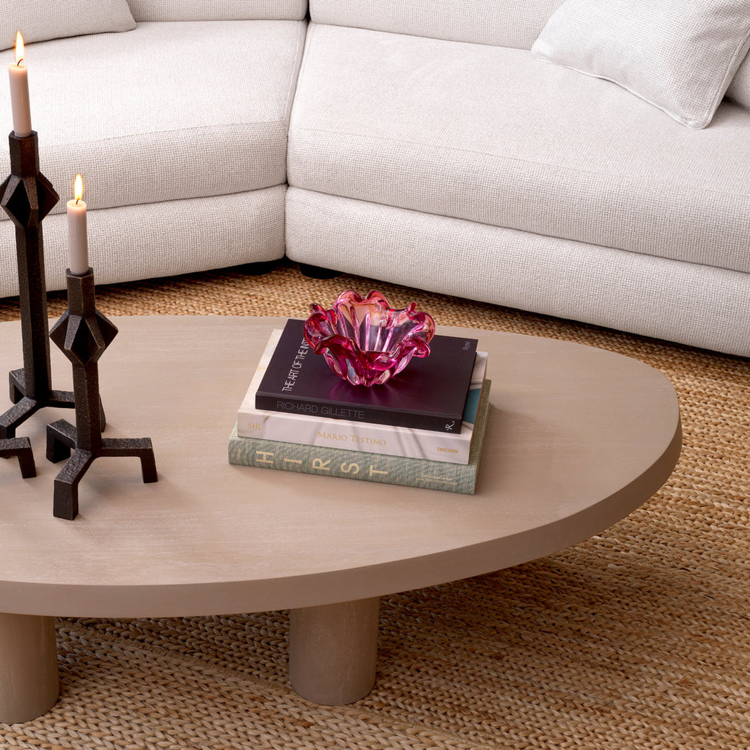 Bowl Triada Hand Blown Pink Colour Accessories Eichholtz