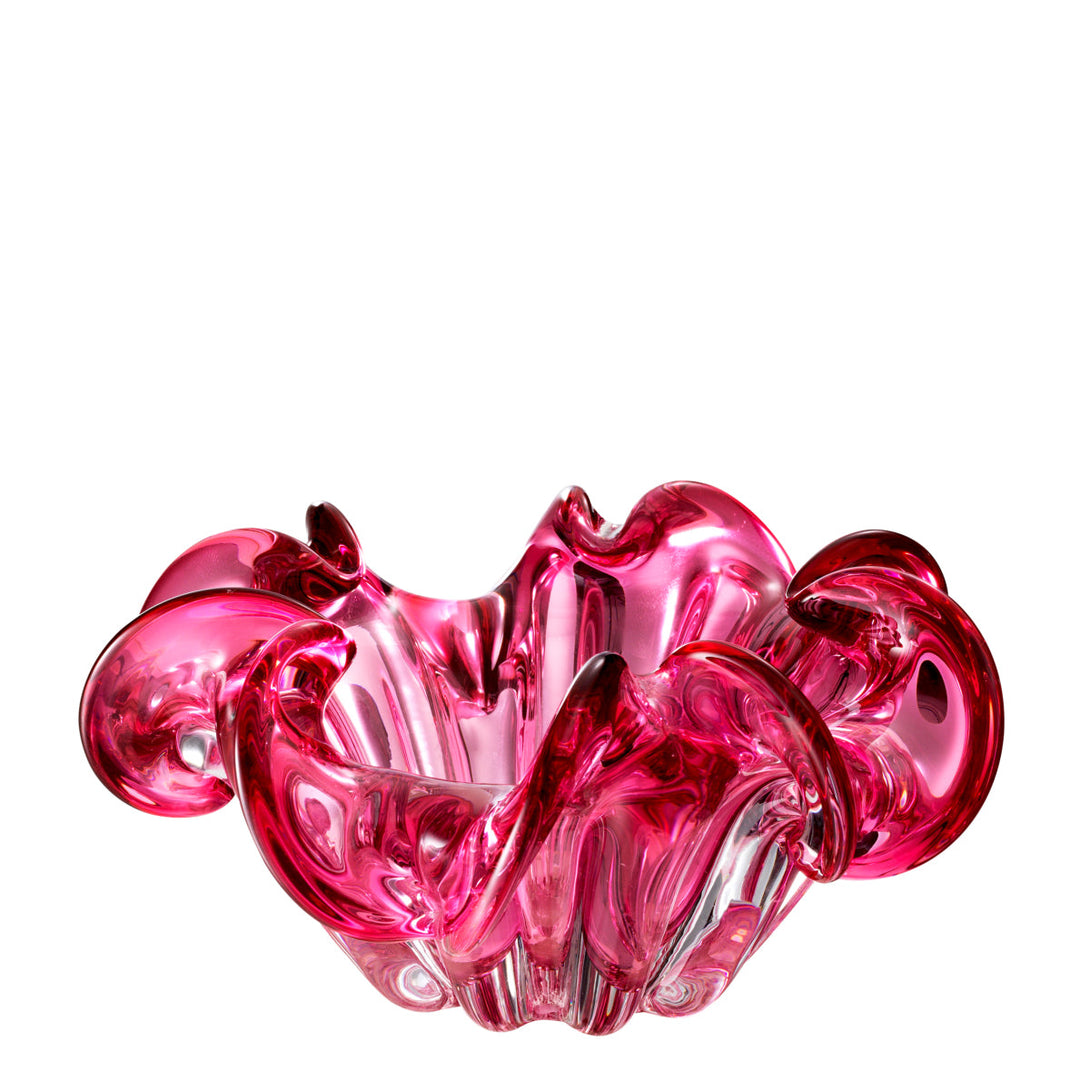Bowl Triada Hand Blown Pink Colour Accessories Eichholtz