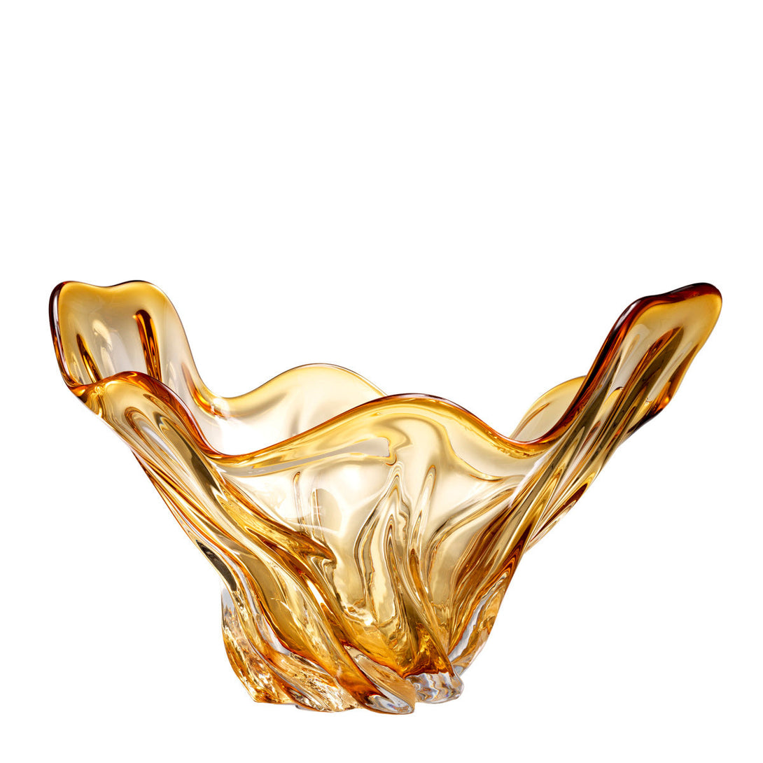Bowl Ace Hand Blown Yellow Colour Accessories Eichholtz
