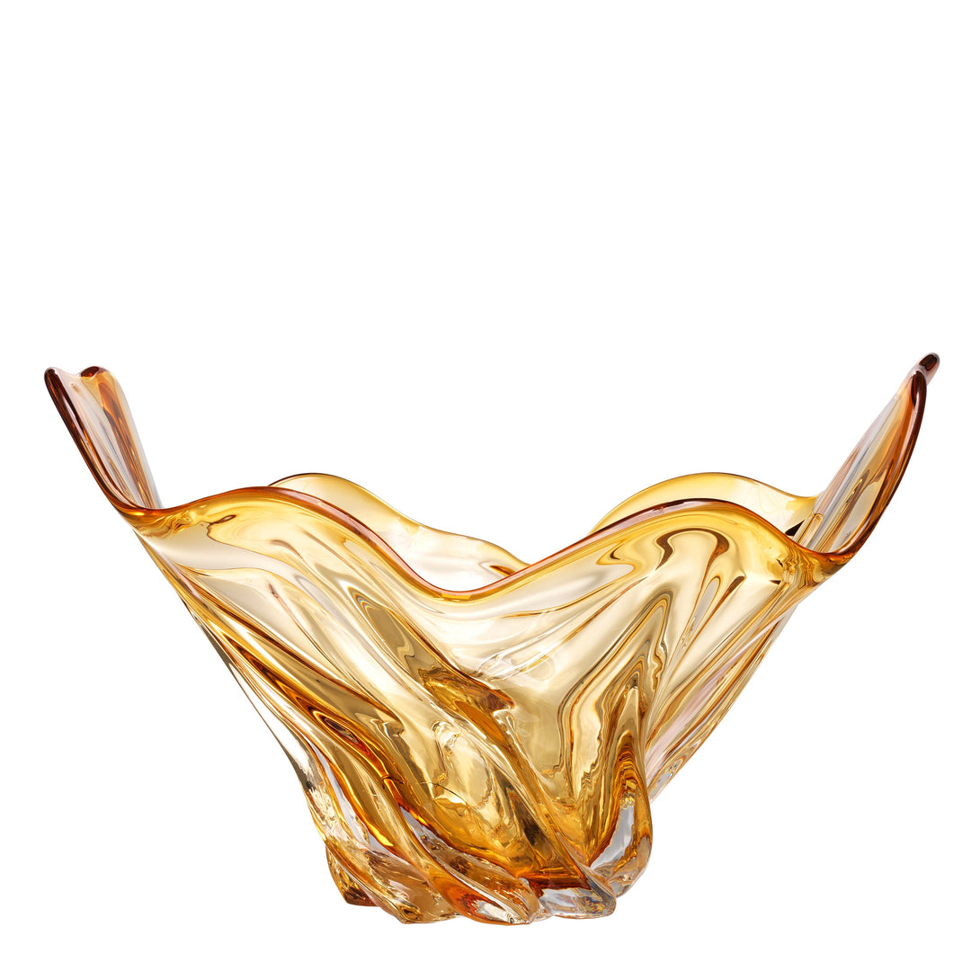 Bowl Ace Hand Blown Yellow Colour Accessories Eichholtz