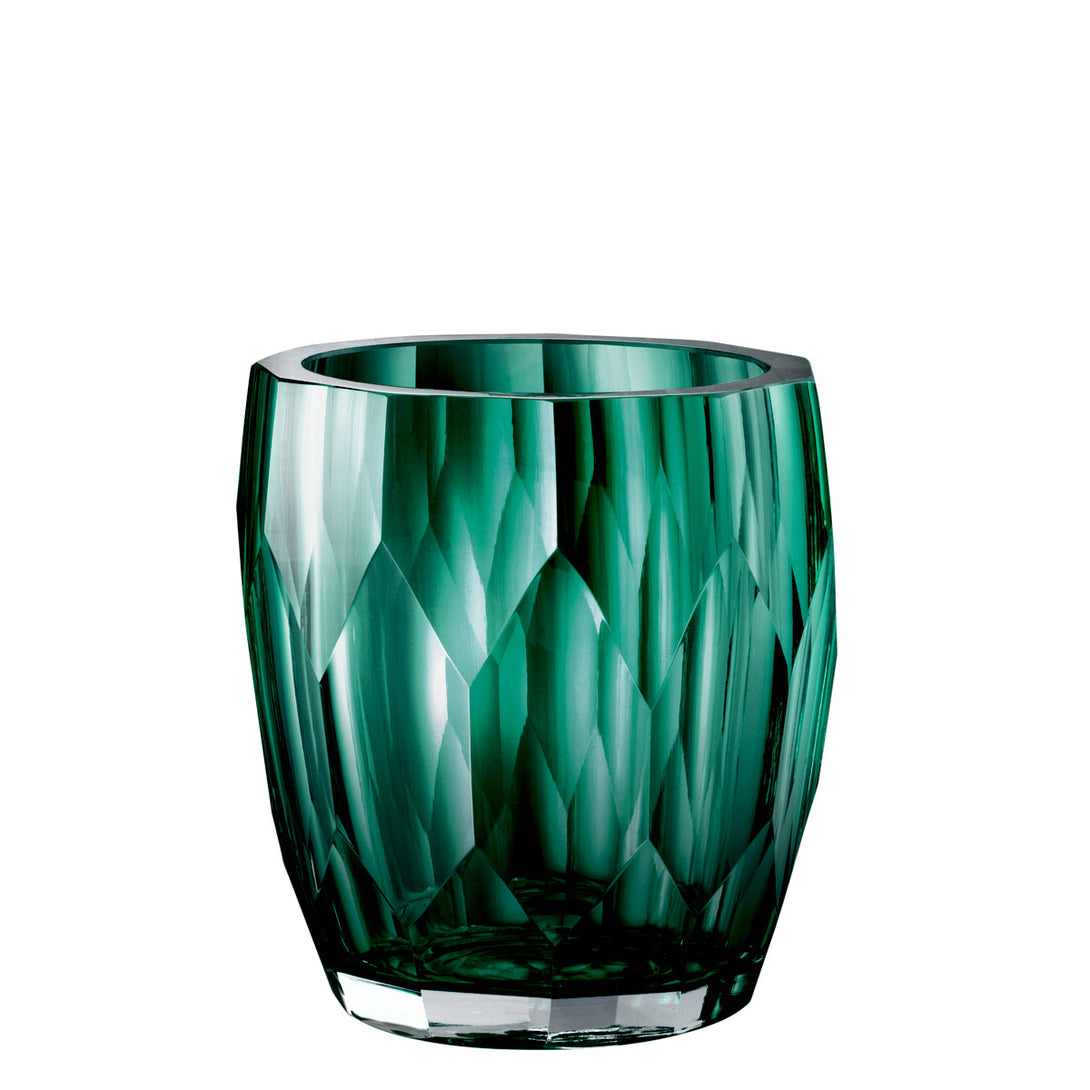 Vase Marquis Hand Cut Green Colour Accessories Eichholtz