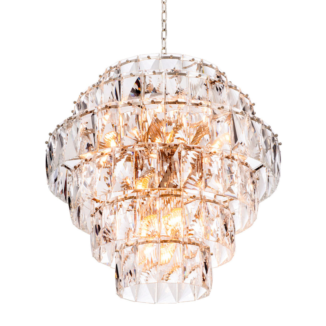 Chandelier Amazone L Nickel Crystal Glass Lighting Eichholtz